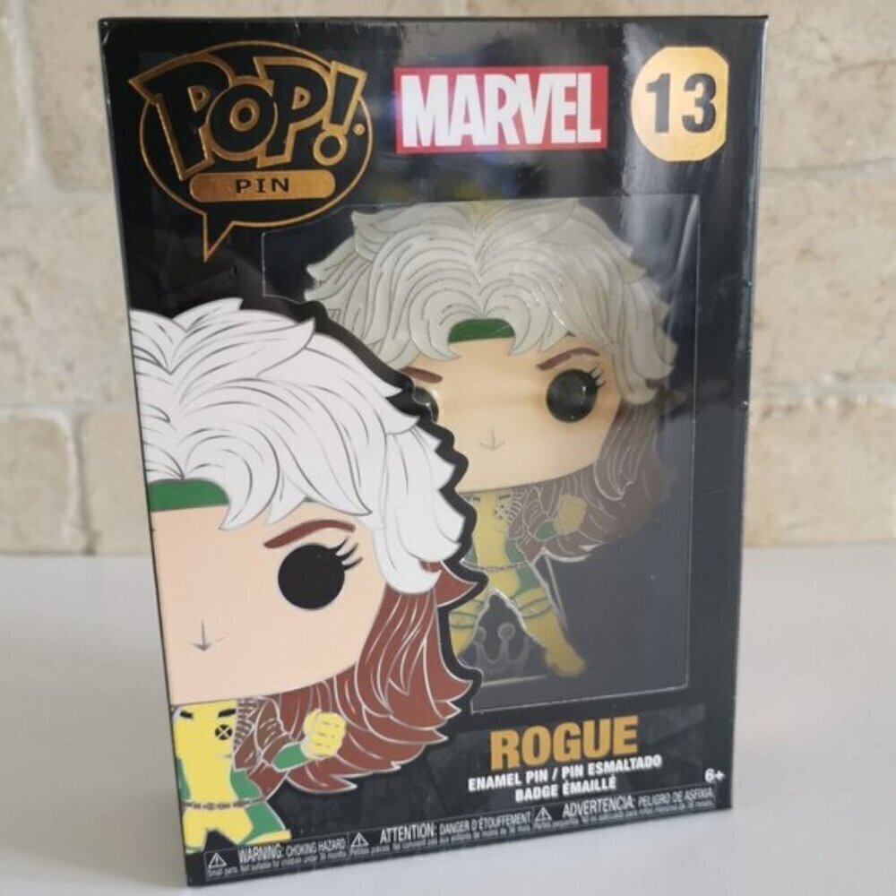 X-Men Rogue Funko POP! Pin Marvel 13 Enamel Pin with Removable Stand NEW SEALED